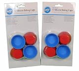 Lot of 24 Wilton Mini Round Silicone Baking Cups