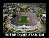 Unframed Notre Dame Fighting Irish Large Aerial Print