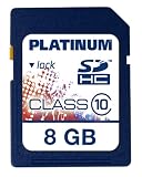 Produkt-Bild: Platinum 8 GB Class 10 SDHC Speicherkarte