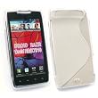 Kit Me Out IT - Motorola RAZR XT-910 - Protezione Custodia / Cover / Skin en Gel TPU - 'La S' Trasparente + LCD Pellicola Protettiva Schermo