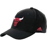 adidas Chicago Bulls Black Basic Team Logo Flex Fit Hat