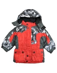 OshKosh Bgosh Colorblock Parka Jacket (7, Red)