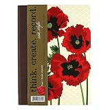 Markings by C.R. Gibson Large Paper Flex Journal - Stemmed Poppies (MGF92-10132AZ)