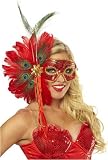 Women's Spanish Peacock Feather Eye Mask