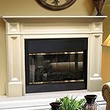 Pearl Mantels 140-56 Classique Unfinished Fireplace Mantel, Interior Opening 56-Inch Wide by 42-Inch High