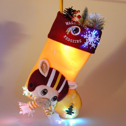 Washington Redskins Mascot Fiber Optic Stocking