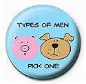 Official Merchandise Mini Button Badge - David & Goliath