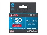 Arrow Fastener 504 Genuine T50 1/4-Inch Staples, 1,250-Pack