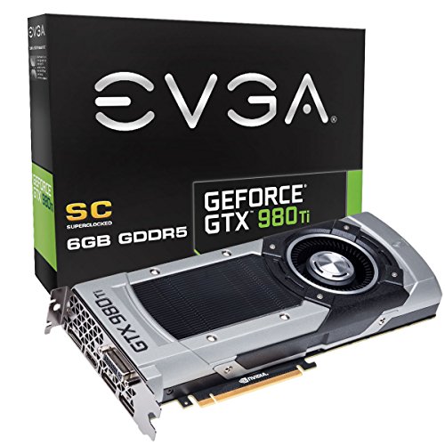 EVGA GeForce GTX 980 Ti 6GB SC GAMING, Silent Cooling Graphics Card 06G-P4-4992-KR