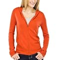 Mossimo&reg; Black: Ultrasoft Hoodie Cardigan - Zap Red