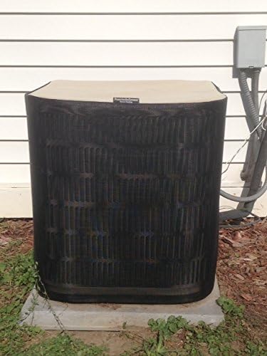Air Conditioner Accessories - Air Conditioner Covers - Winter Full Cover for total protection - The Premier - 32x32x32ht - Amond Top/ Black Sides