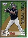 2012 Topps Opening Day Fantasy Squad Baseball Card # FS-9 Jose Reyes - Miami Marlins (ENCASED MLB Trading Card)