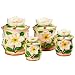 GARDENIA 3-D Canisters Set of 4 ^NEW^ Canister