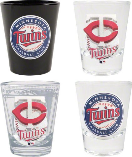 Minnesota Twins 3D Logo Shot Glass Set