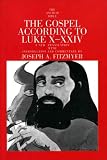 The Gospel According to Luke X-XXIV (Anchor Bible Commentaries)