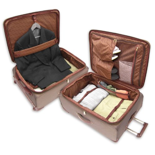 London Fog Oxford II 25 Inch Upright Suiter, Tan, One Size