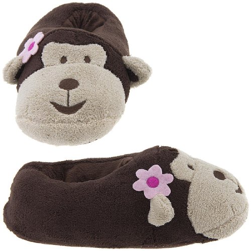 Best Price Capelli New York Mini Monkey Chamois Animal Head Bootie Ladies Indoor SlipperB00759JOMY