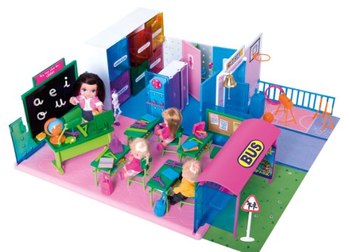 Imagen 1 de Famosa Los barriguitas El Cole - Escuela de juguete con accesorios y 4 figuras
