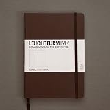Produkt-Bild: Leuchtturm 1917 Agenda Notizbuch Notebook POCKET Tabak DOTTED / punktkariert DIN A6 185 Seiten numeriert