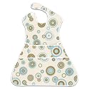 Bumkins Waterproof SuperSized SuperBib - Blue/Chocolate Circles