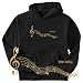 Sweatshirt Black  Vedic Metal Notes  Music
