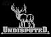 Undisputed Upstream Images Silver Vinyl Wildlife Car Truck Window Decal Sticker