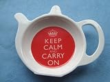 Keep Calm and Carry On Melamine Tea Bag Tidy