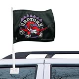 Toronto Raptors Black Car Flag