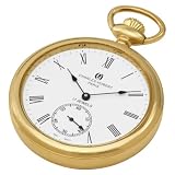 Charles-Hubert, Paris Gold-Plated Open Face Mechanical Pocket Watch by Charles-Hubert, Paris