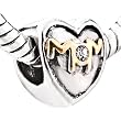 I Love Mom Heart Bead Fits Pandora Charm Bracelet