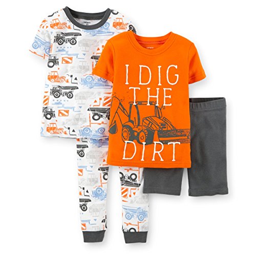 Carters Toddler 4-Piece Snug Fit Cotton PJs Dig the Dirt