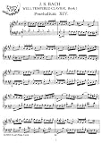 Bach, J.S. Book I: Prelude and Fugue No. 14: Instantly download and print sheet music