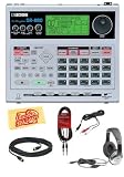 Boss DR-880 Dr. Rhythm Drum Machine Bundle with Headphones, 20-Foot Instrument Cable, 10-Foot MIDI Cable, 1/8-Inch-to-RCA Cable, and Polishing Cloth