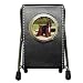 Afghan Hound Black Pen Holder Desk Clock
