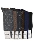 Mens Pattern Dress Socks Value Assorted 6-Pack