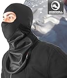 CYCLING MOTORCYCLE UNDER HELMET THERMAL BIKE BLACK BALACLAVA with silver ions