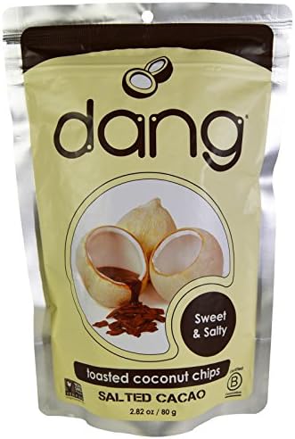 Dang Foods LLC, Toasted Coconut Chips, Sweet &amp; Salty, Salted Cacao, 2.82 oz (80 g) - 2pcs