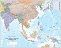 South East Asia wall map - Encapsulated (Global Mapping continental wall maps)