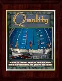 Quality (Outdoors) 10 x 13 Plaque with 8 x 10 Gold Plate and Image