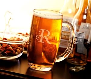 Acrylic Monogram Beer Mug - R