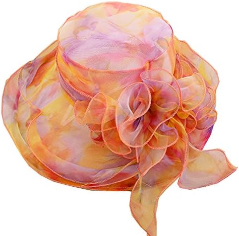 Organza Tulle Fashion Wild Card Bownot Sunhat Beach Hat (11)