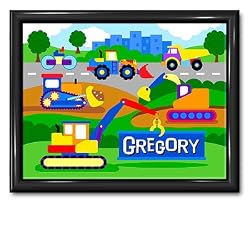 Under Construction Large Gloss Black Personalized Print