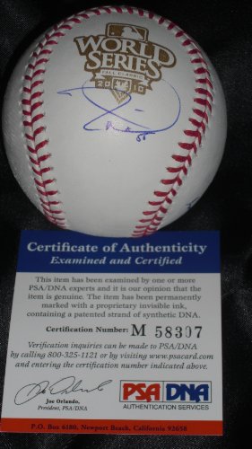 Tim Lincecum Hand Signed 2010 World Series Baseball PSA M58307