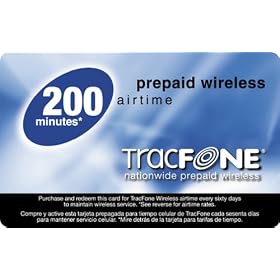 TracFone Prepaid Airtime Card, 200 Units, for all TracFone Phones