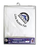 Colorado Rockies Hooded Baby Towel (White)