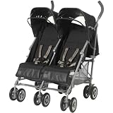 Poussette canne double Twixx noir Red castle