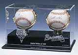 Collectors Double Gold Glove Baseball Holder Display Case