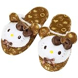 ハローキティ モノグラムスリッパ ブラウン