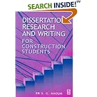 Dissertation Research and Writing for Construction Students by  Shamil Naoum