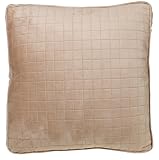 Brentwood Quilted Doeskin 17-by-17-Inch Box Pillow, Gold